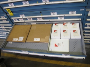 LISTA HEAVY DUTY 9-DRAWER PARTS CABINET W/ CONTENTS (W-50) LOADING & HANDLING FEE $25-